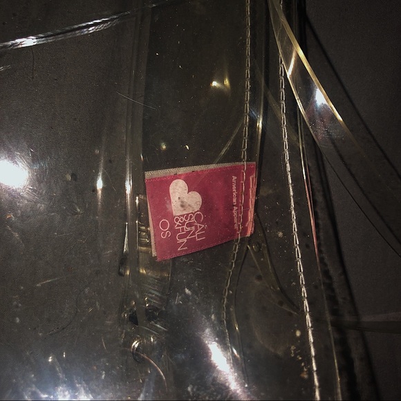 american apparel plastic see through backpack - Picture 2 of 3